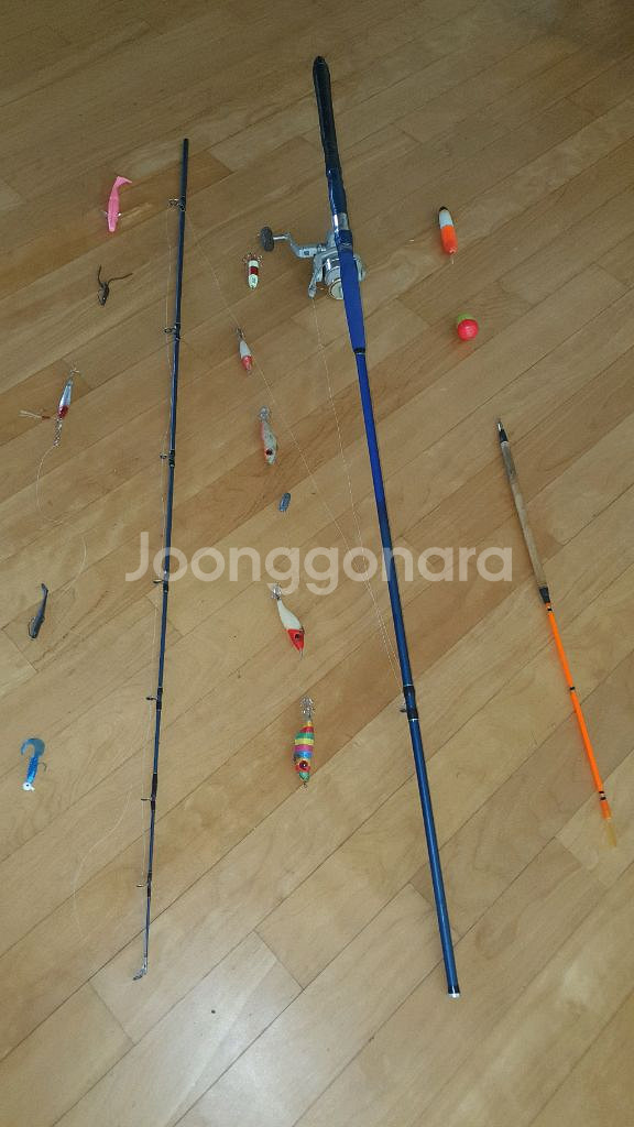 루어낚시대.낚시릴.바다막대찌.구멍찌.야광쮸꾸미에기.문어--1