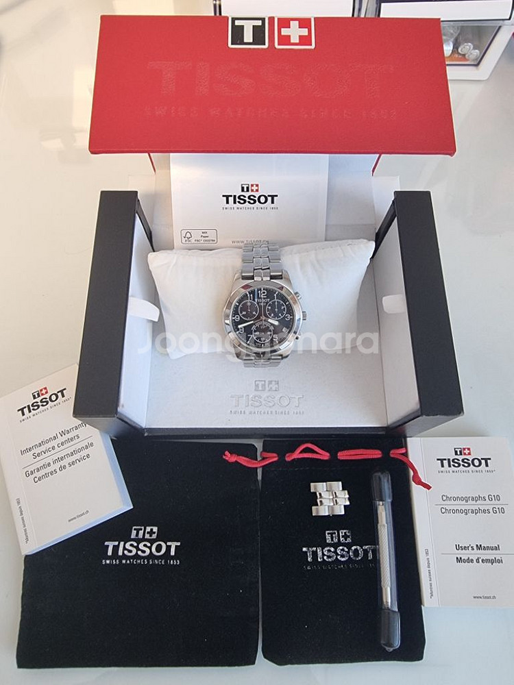 티쏘 (TISSOT) PR50 J378/478 크로노--1