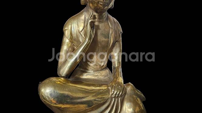 골동품 앤틱 인테리어 황동 반가사유상--1