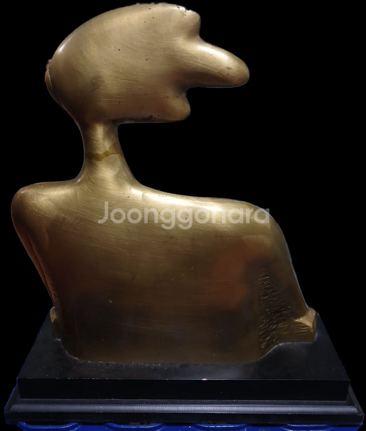 골동품 앤틱 인테리어 황동 모자 조형물--1