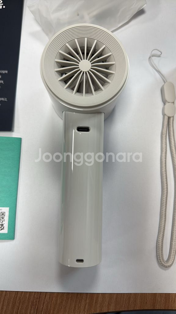 루메나 휴대용 무선 냉각선풍기 루나화이트--3