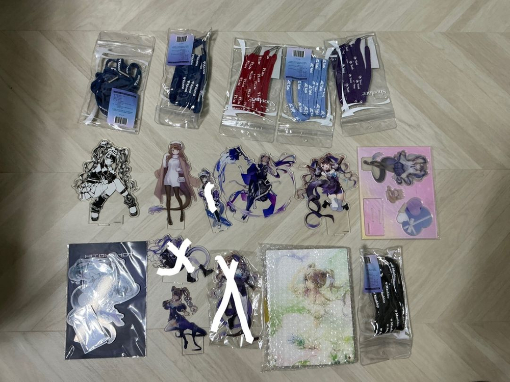 스텔라이브 굿즈(아이리 칸나, 아야츠노 유니) 이미지