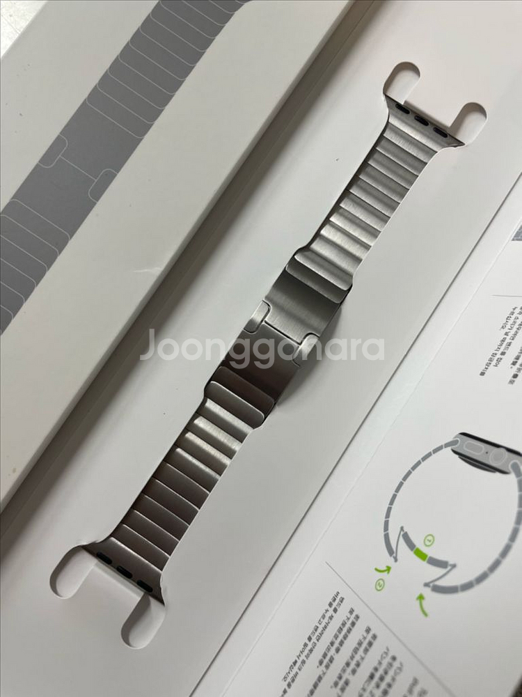 애플워치 링크브레이슬릿 38mm 실버 SSS급--0