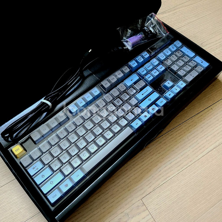 레오폴드 FC900R 청축 + 아컨 SA 염료승화 키캡--0