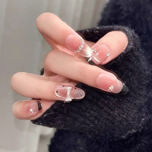 네일팁+ 네일팁 적용 양면 접착 스티커