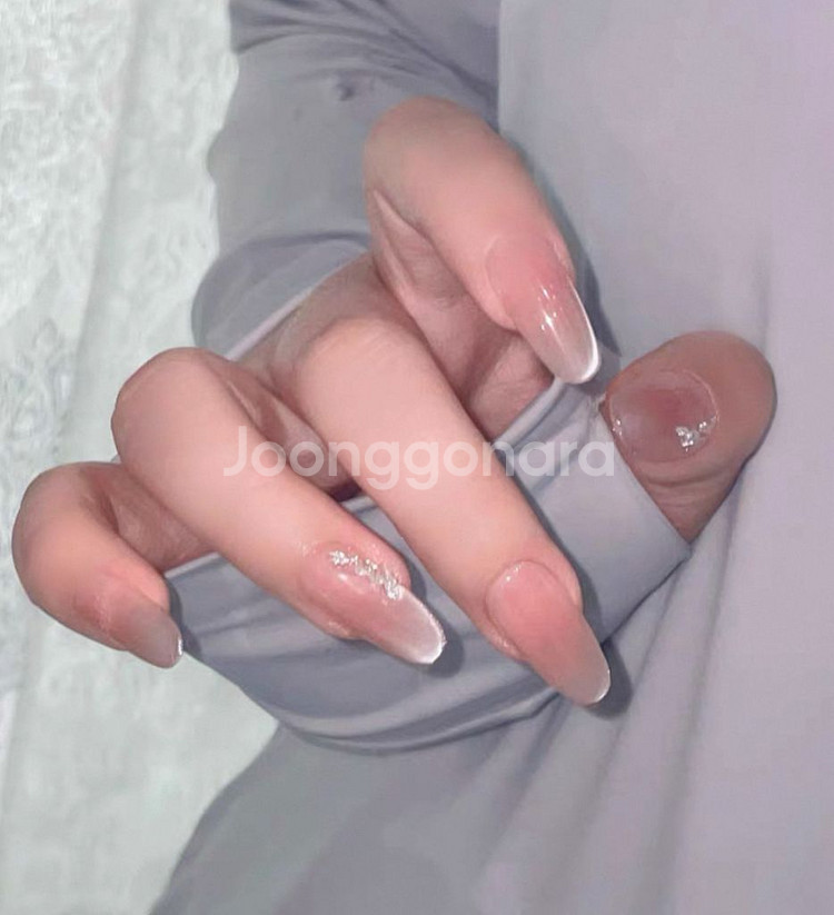 네일팁 + 네일팁 적용 양면 접착 스티커--2