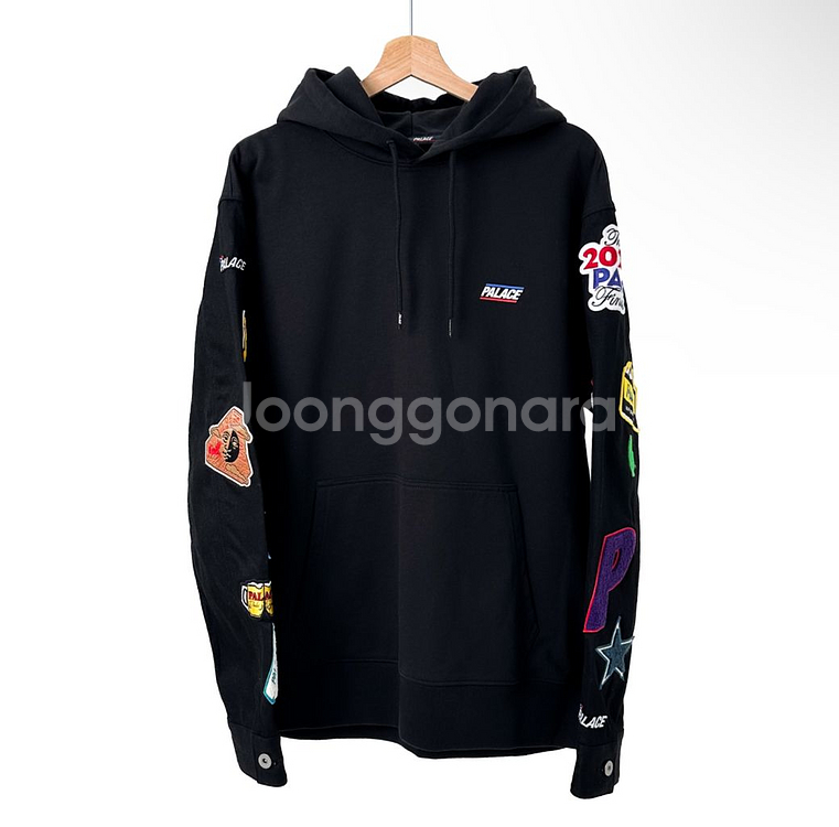 XL] 준야 와타나베 X 팔라스 패치 데님 후드 티셔츠--0