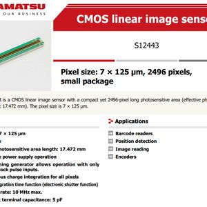 Hamamatsu CMOS sensor S12443