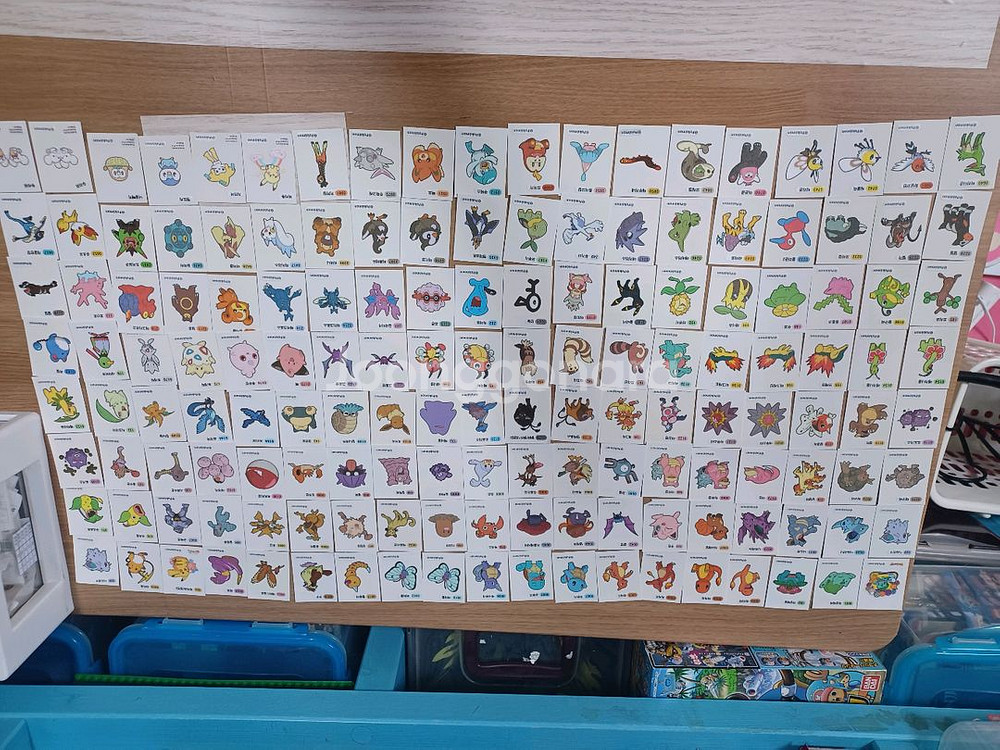 포켓몬스터 띠부띠부씰 152개 일괄--0