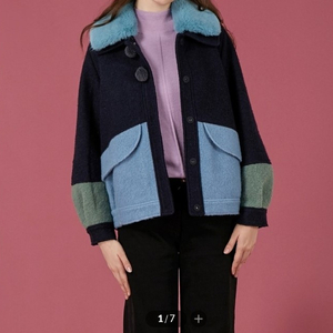 기비 givy 2023 알린 울 블루 재킷 54호
