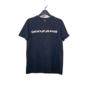 DKNY JEANS 디케이엔와이 여성 블랙 반팔 라운드