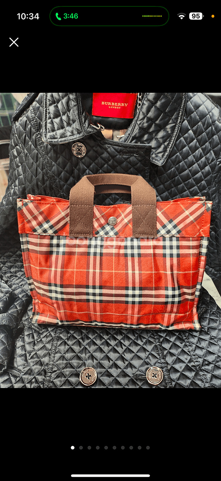 정품. burberry 백 정가 100만원대--0