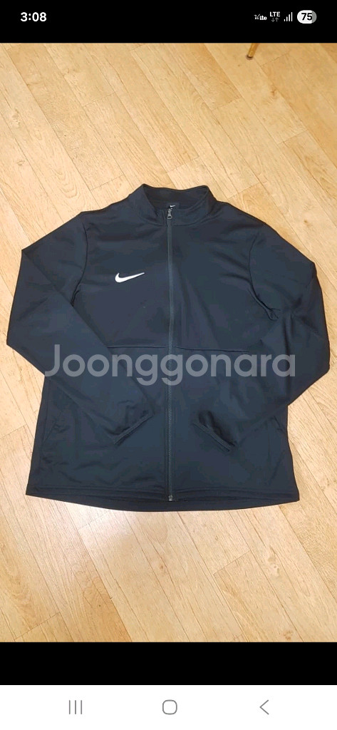 (새상품급) 나이키 드라이핏 기능성 검정 자켓 110--0