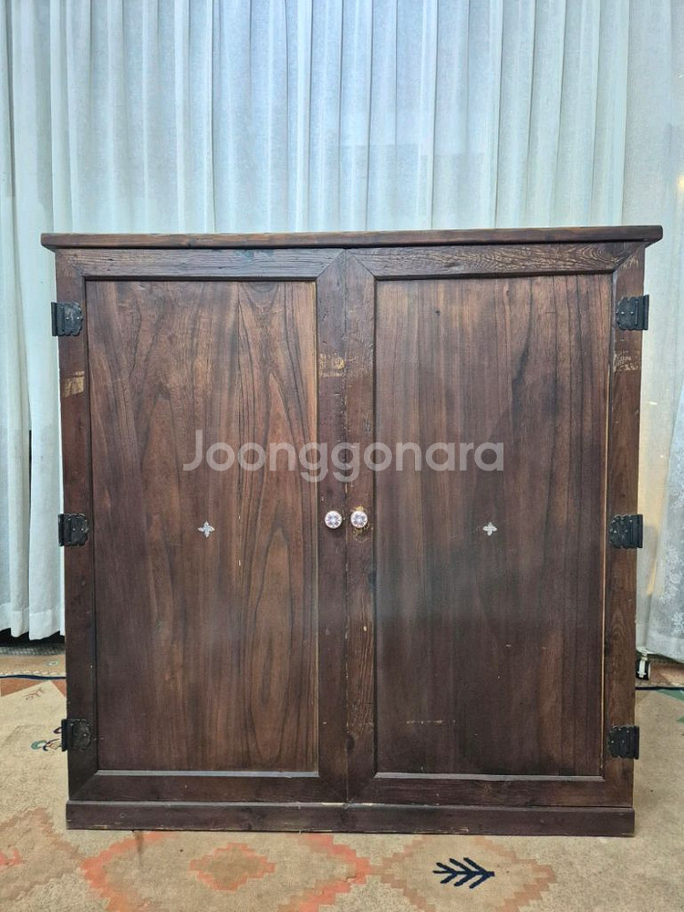 빈티지 고가구 대형 수납장--0