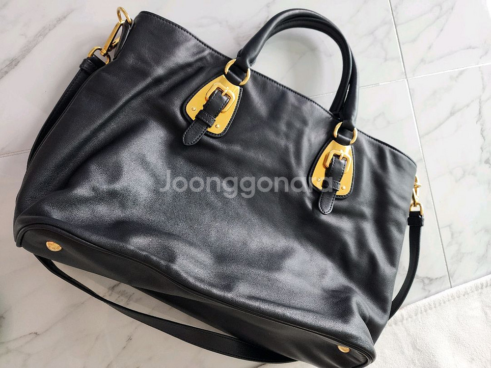 정품 프라다 소프트카프 블랙 가방 보관새상품--1