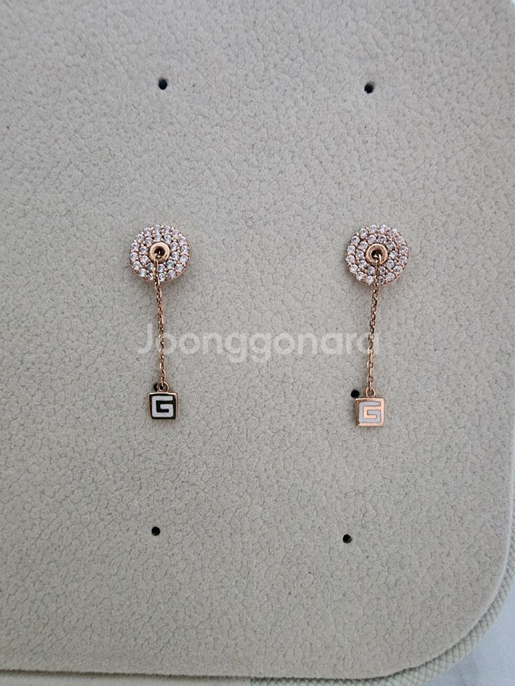 14K 콤비 귀걸이--0