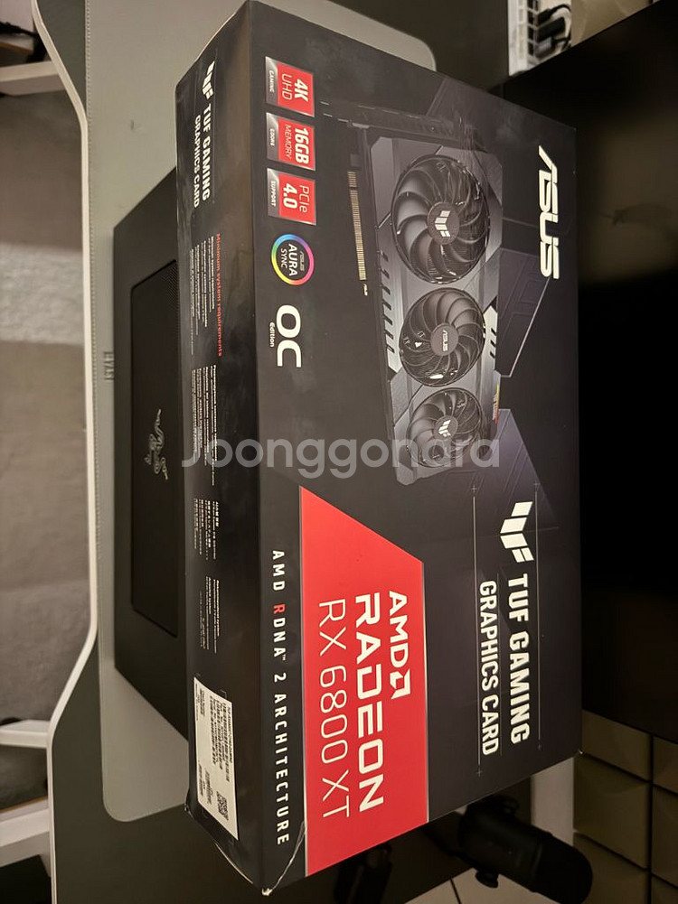 ASUS RX 6800 XT 그래픽카드 판매합니다!--0