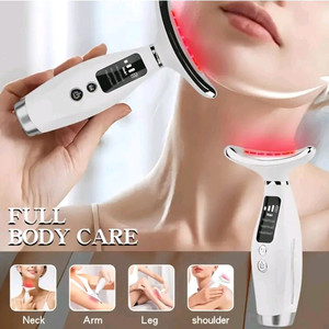 정품)여성을위한7색LED미용목스킨케어진동마사지기미개봉U