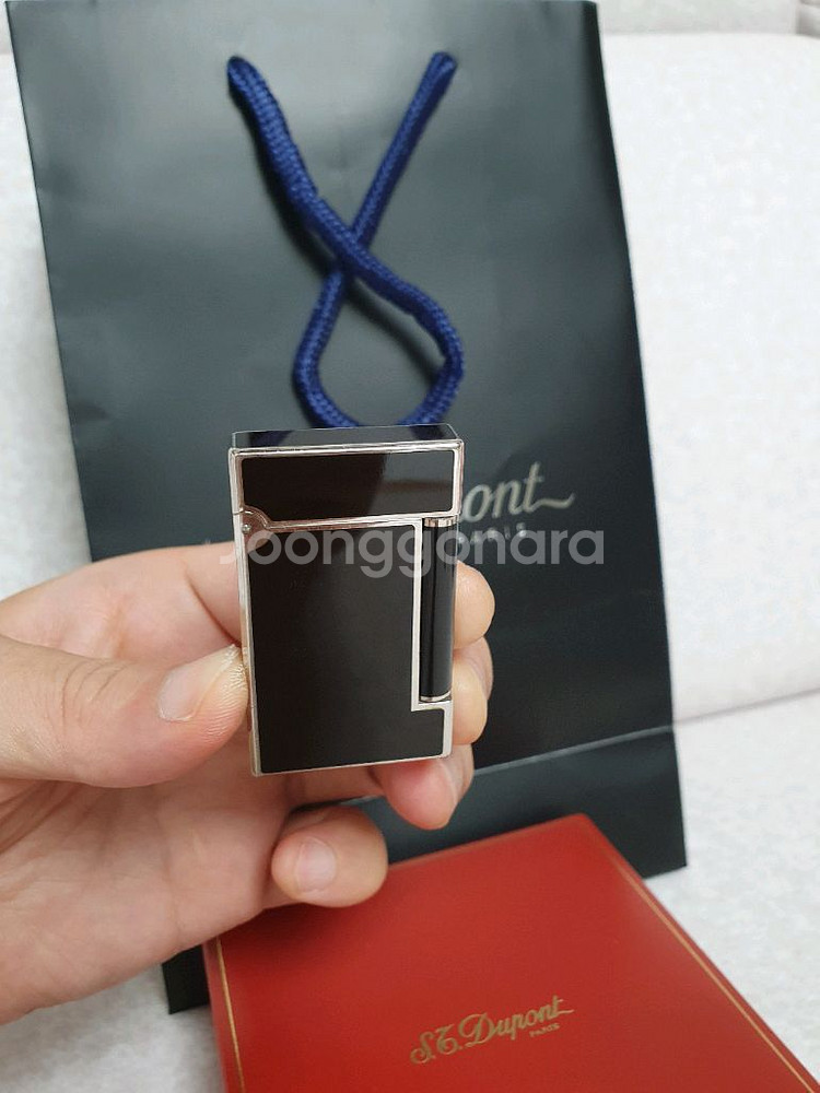 정품 듀퐁라이터 라인D ca17240 블랙래커 팔라듐--1