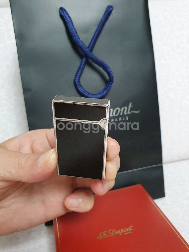 정품 듀퐁라이터 라인D ca17240 블랙래커 팔라듐--2