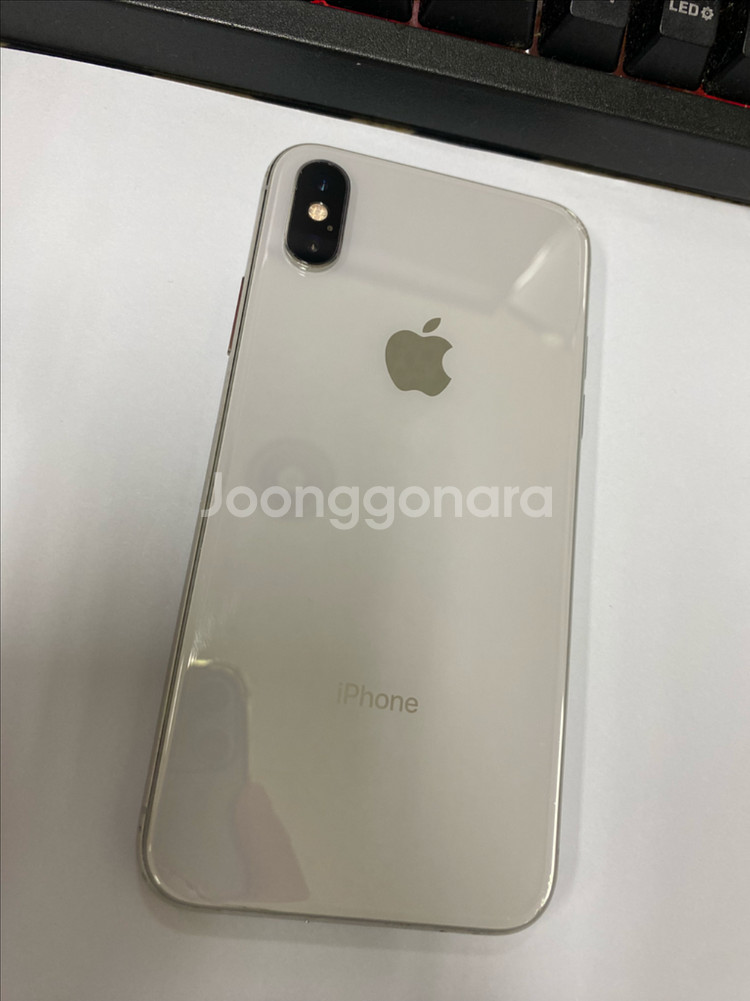 아이폰XS 실버 액정SS급 64GB 인스타 페이스X--0