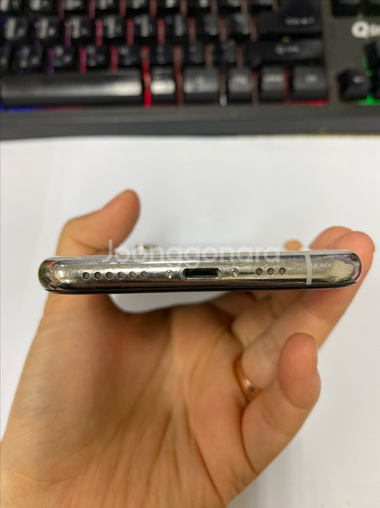 아이폰XS 실버 액정SS급 64GB 인스타 페이스X--7