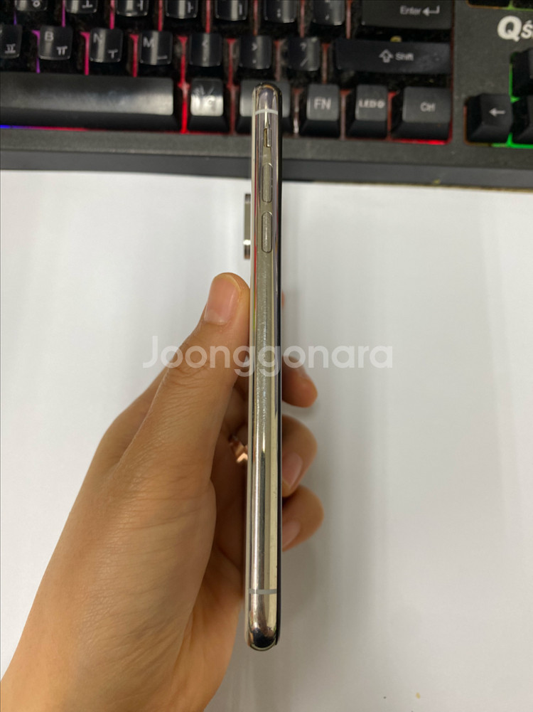 아이폰XS 실버 액정SS급 64GB 인스타 페이스X--5