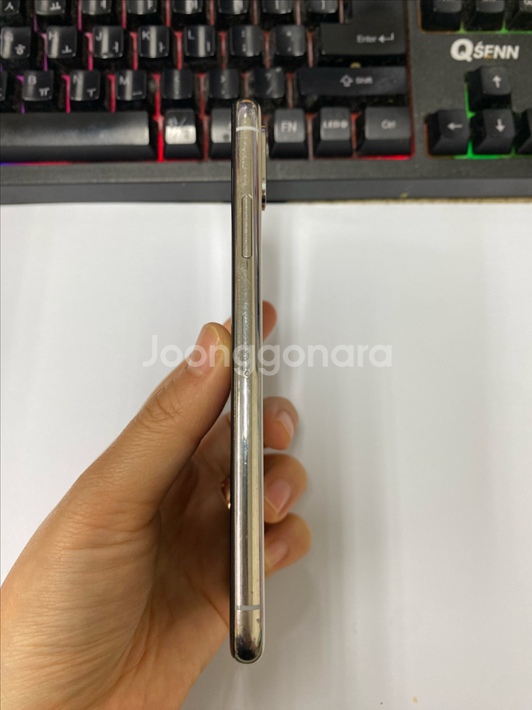 아이폰XS 실버 액정SS급 64GB 인스타 페이스X--6