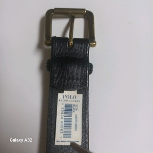 폴로 랄프로렌 블랙 가죽 벨트 38/95