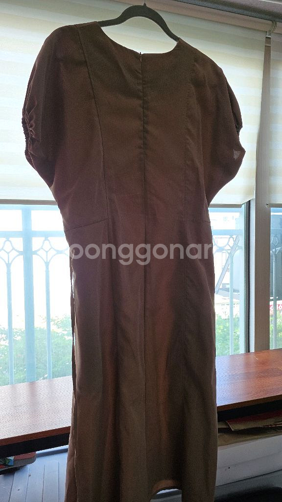 브라운 롱 원피스--1