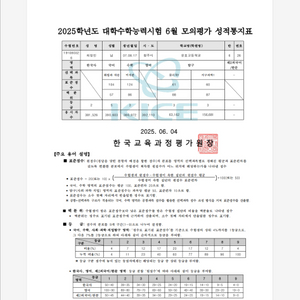 최신 6모 평가원 모의고사 성적표 판매 거래내역400+
