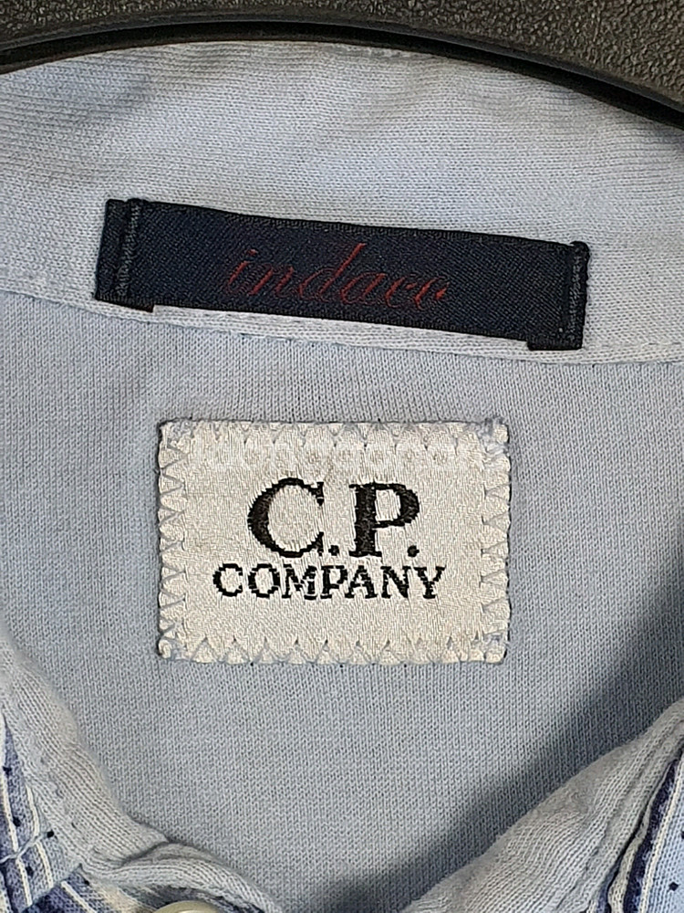 P.COMPANY 씨피 컴퍼니 스트라이프 반팔 카라티--1