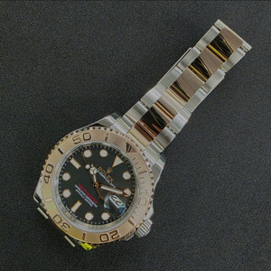 요트마스터 로즈골드 40mm 검판
