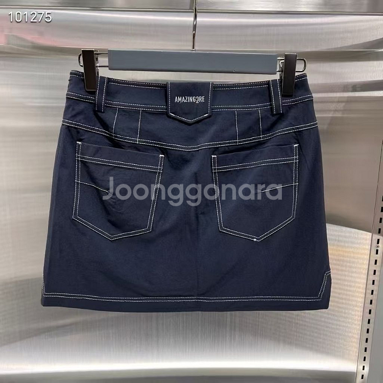어메이징크리 골프 여성 스탠다드핏 캐주얼 카고 스커트--1