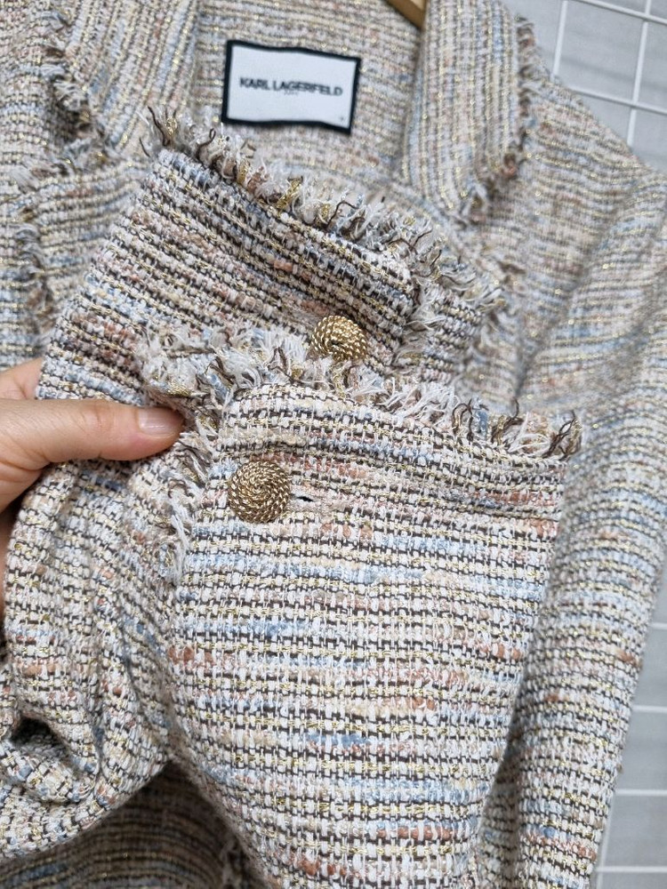 칼라거펠트 트위드자켓--3