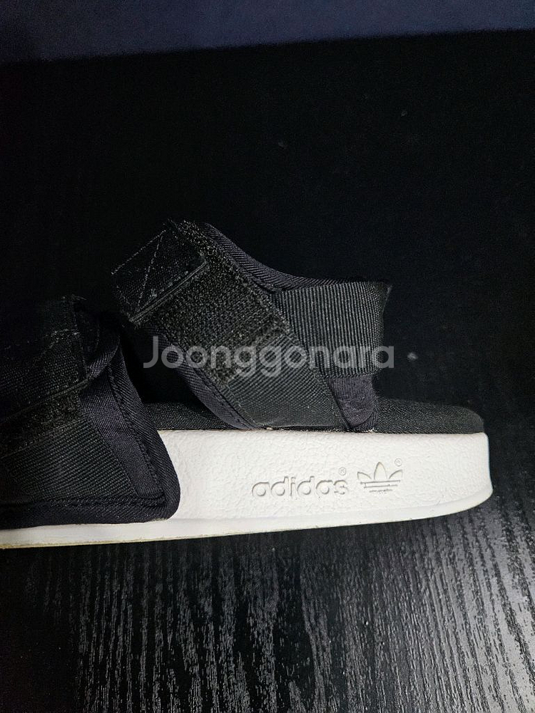 아디다스 블랙컬러 남성 260 샌들--6