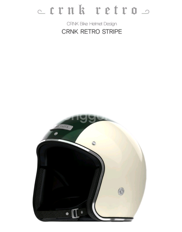 CRNK RETRO 크랭크 레트로 헬멧 소두핏 오토바이--2