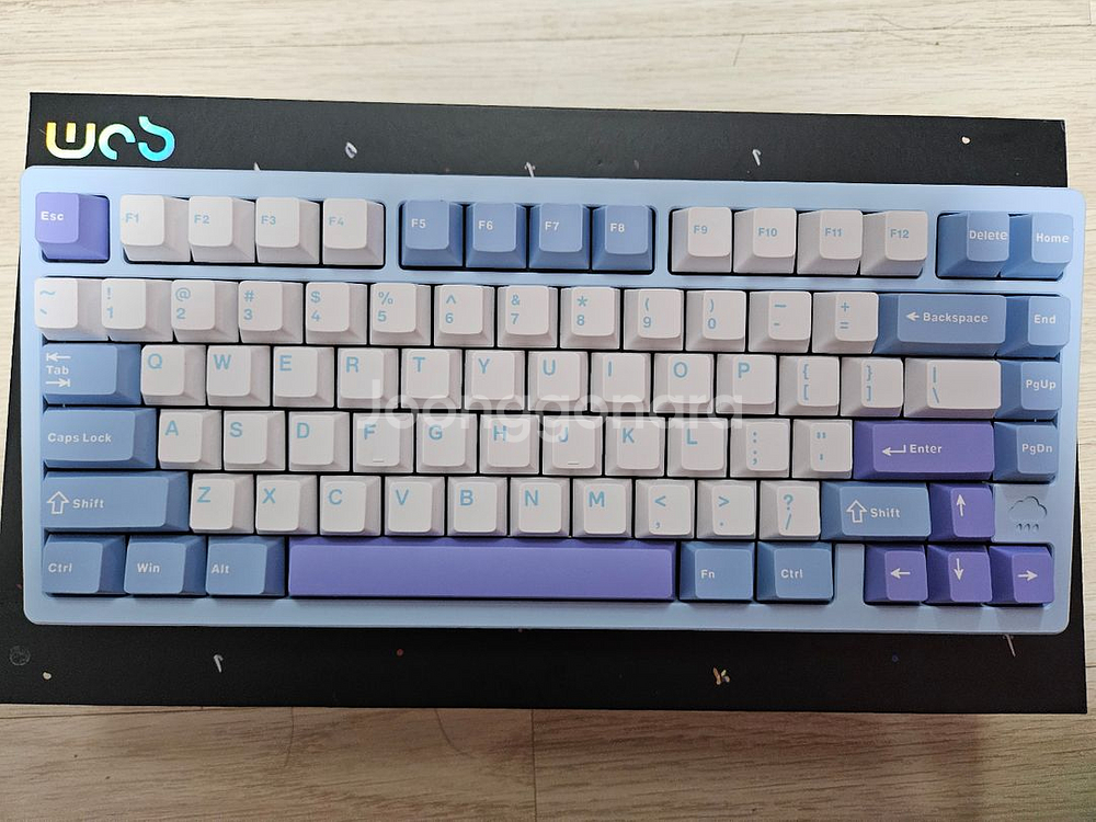 레이니 풀알루미늄 기계식 키보드 중옵 바이올렛축--0