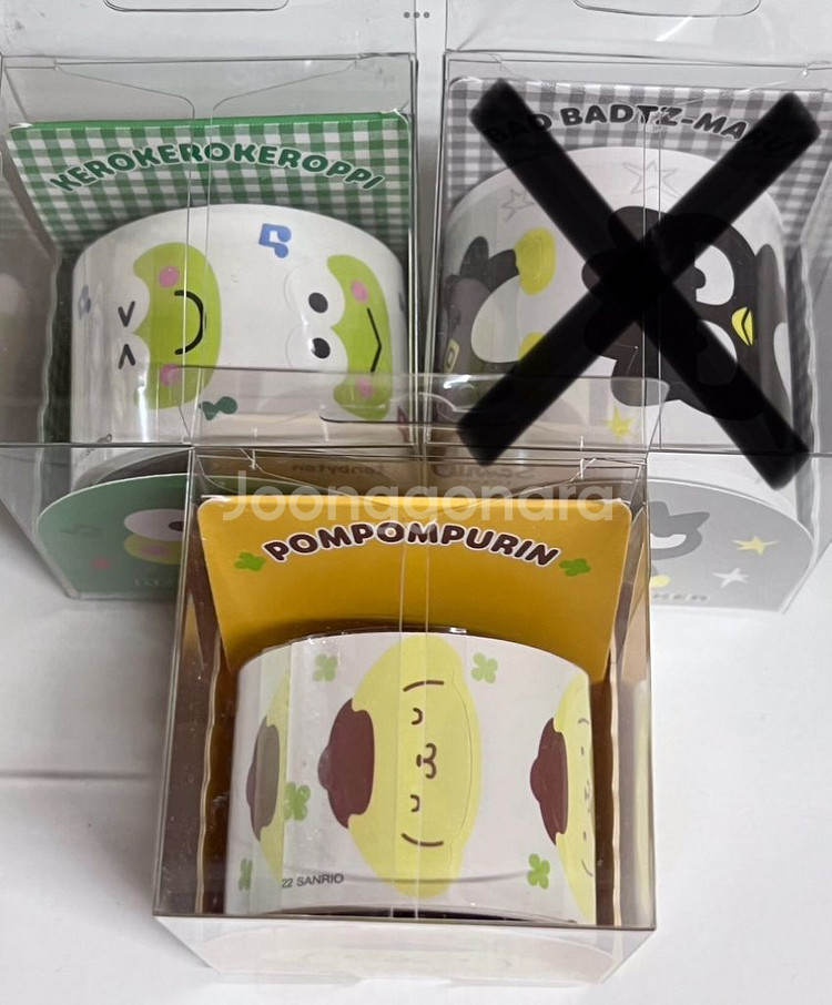 산리오 폼폼푸린 케로케로케로피 배드바츠마루 롤스티커--0