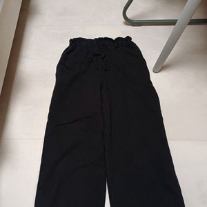 검은색 기모 와이드 스웻팬츠 스웨트팬츠 바지 S