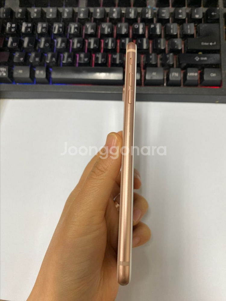 아이폰8플러스 로즈골드 액정SS급 256G 배터리100--4