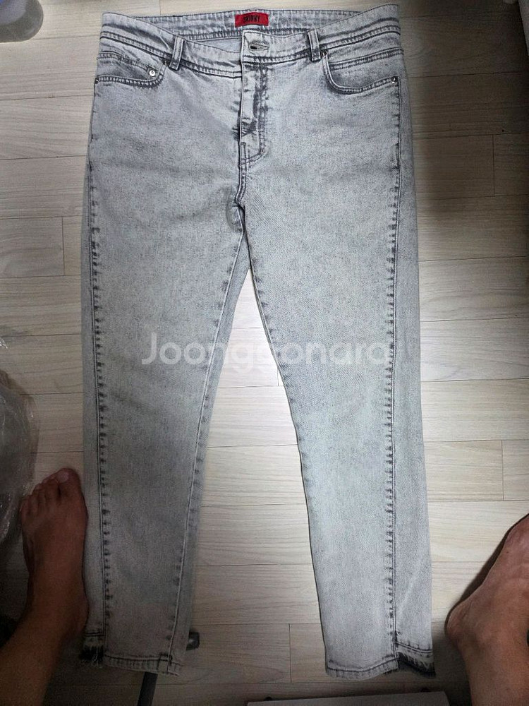 시스템옴므 정품 스톤그레이 청바지 34사이즈--0