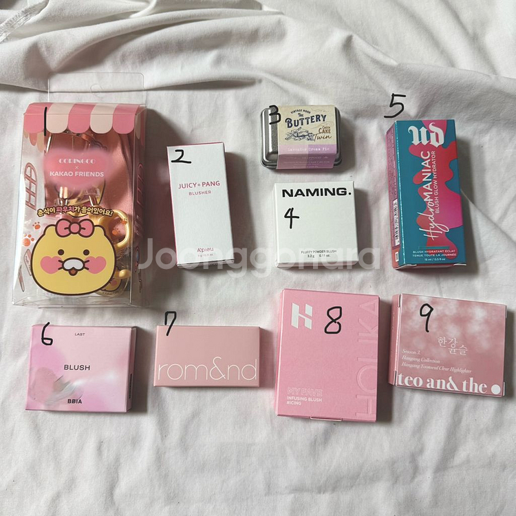 새상품) 뷰러, 블러셔, 하이라이터 화장품 처분--0