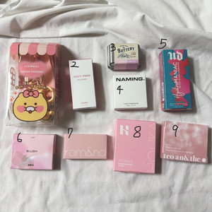 새상품) 뷰러, 블러셔, 하이라이터 화장품 처분