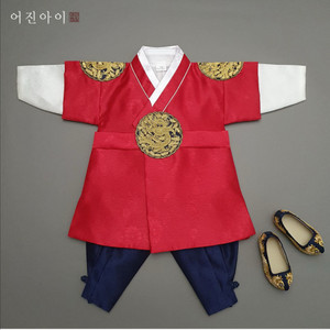 쌍둥이 돌아기 한복세트(익선관 포함)