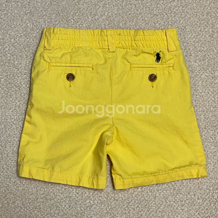 (정품) 폴로 신형 키즈 옐로우 반바지 24M--2
