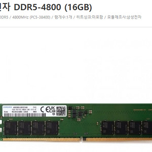 삼성전자 DDR5-4800 (16GB)