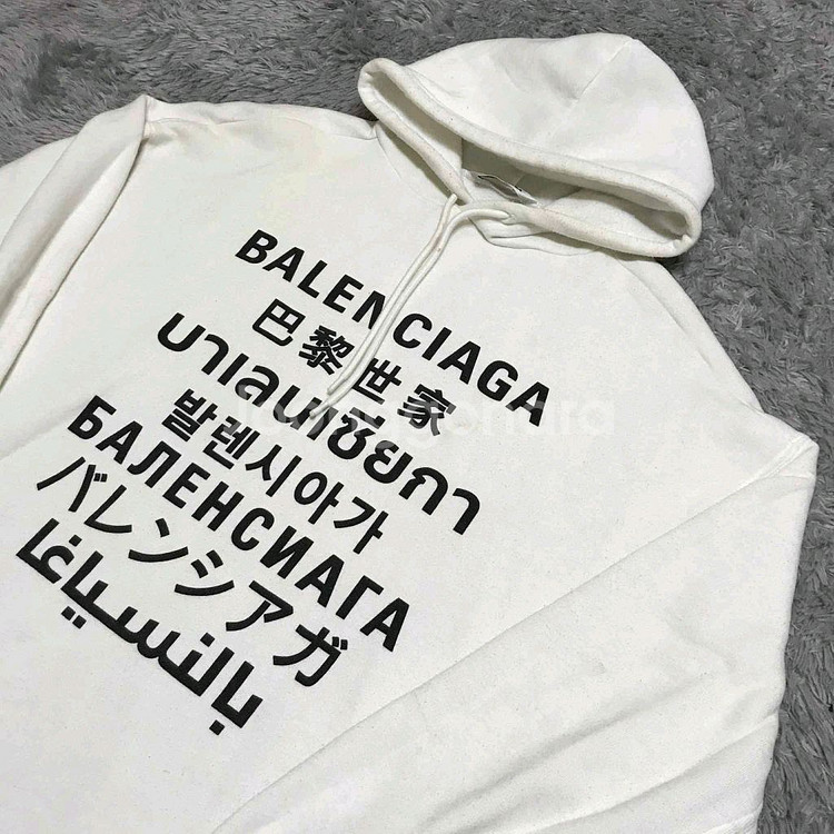 [클로젯][Xs]발렌시아가 랭귀지 후드티--1