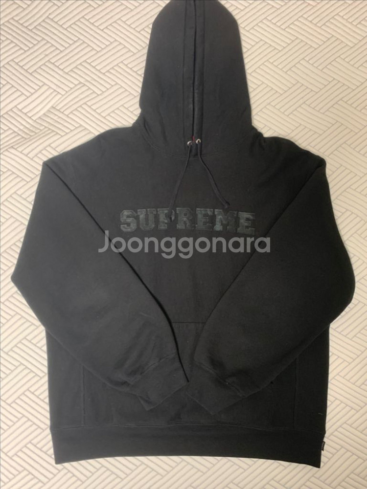 슈프림 컬리지에이트 후드 스웨트셔츠 블랙 - 24SS--1