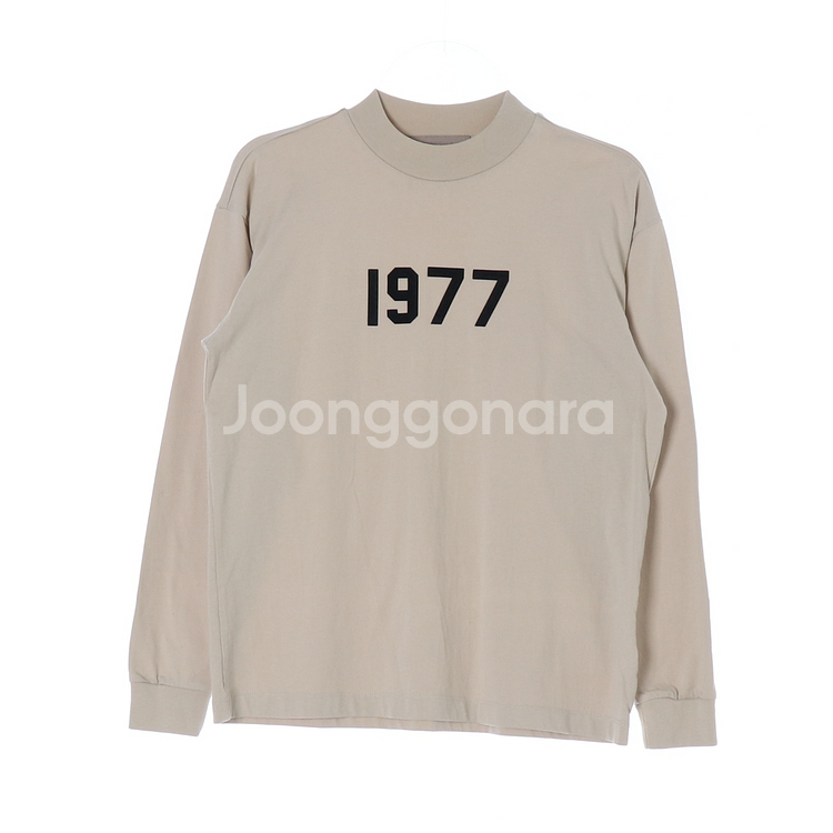[M]에센셜 베이지 하프넥 1977 스웨트 긴팔 티셔츠--0